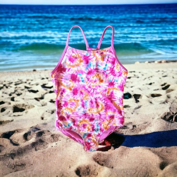 Girls Speedo Swimsuit XL 16 Perfrmnc 1 Pcs Mltclr UPF50+/ Chlor/Pill/Wdg Resist - Picture 2 of 4